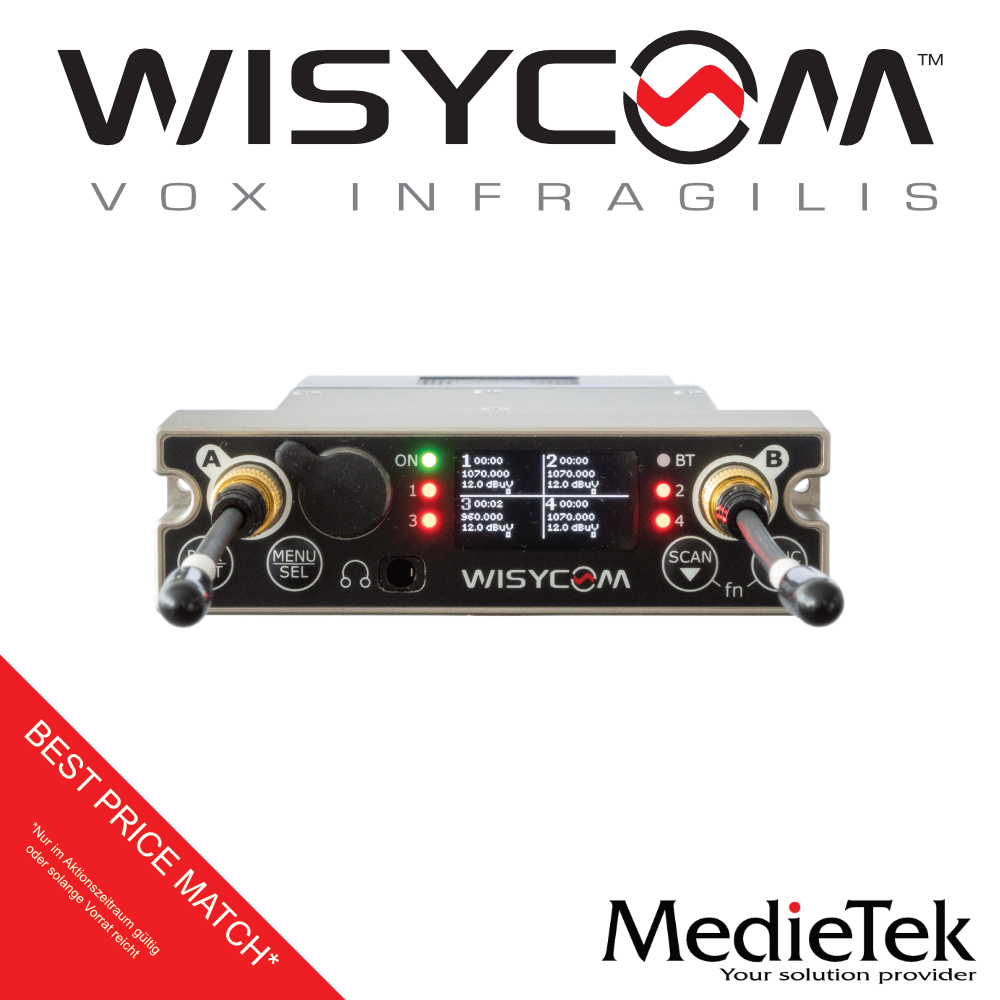 Wisycom MCR54-B12 Multiband 4-Channel Receiver